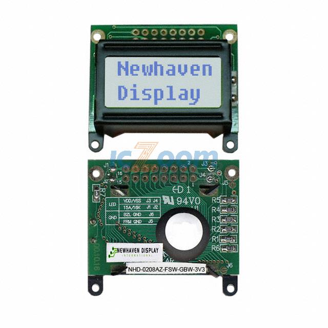 NHD-0208AZ-FSW-GBW-3V3